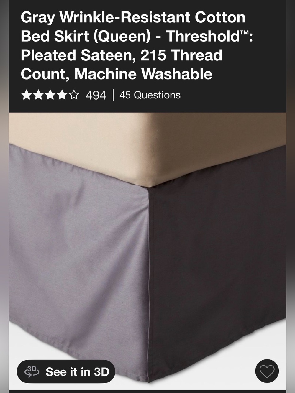 Threshold Bedskirt